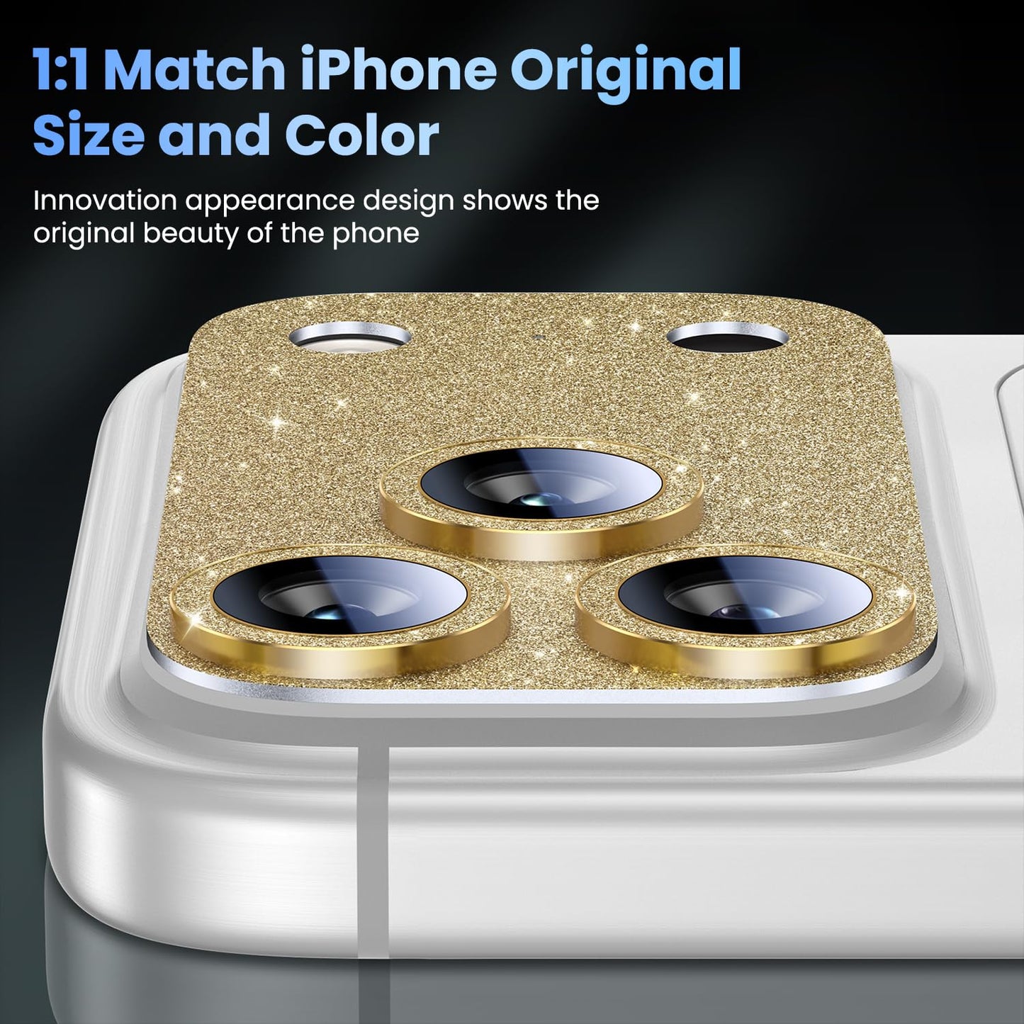Uyiton for iPhone 17 Pro Camera Lens Protector - Metal Camera Protector