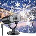 2025 MuliVid Christmas Projector Lights Outdoor, Double Head Snowfall LED Lights Waterproof, Outdoor Christmas Snowflake Projector Light for Xmas