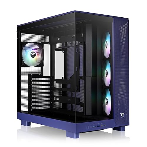 Thermaltake View 380 XL TG ARGB; 4x120mm ARGB Lite Fans Included; 360mm Radiator Support; 420mm GPU Clearance; Hidden Connector Support; Dual Chamber;