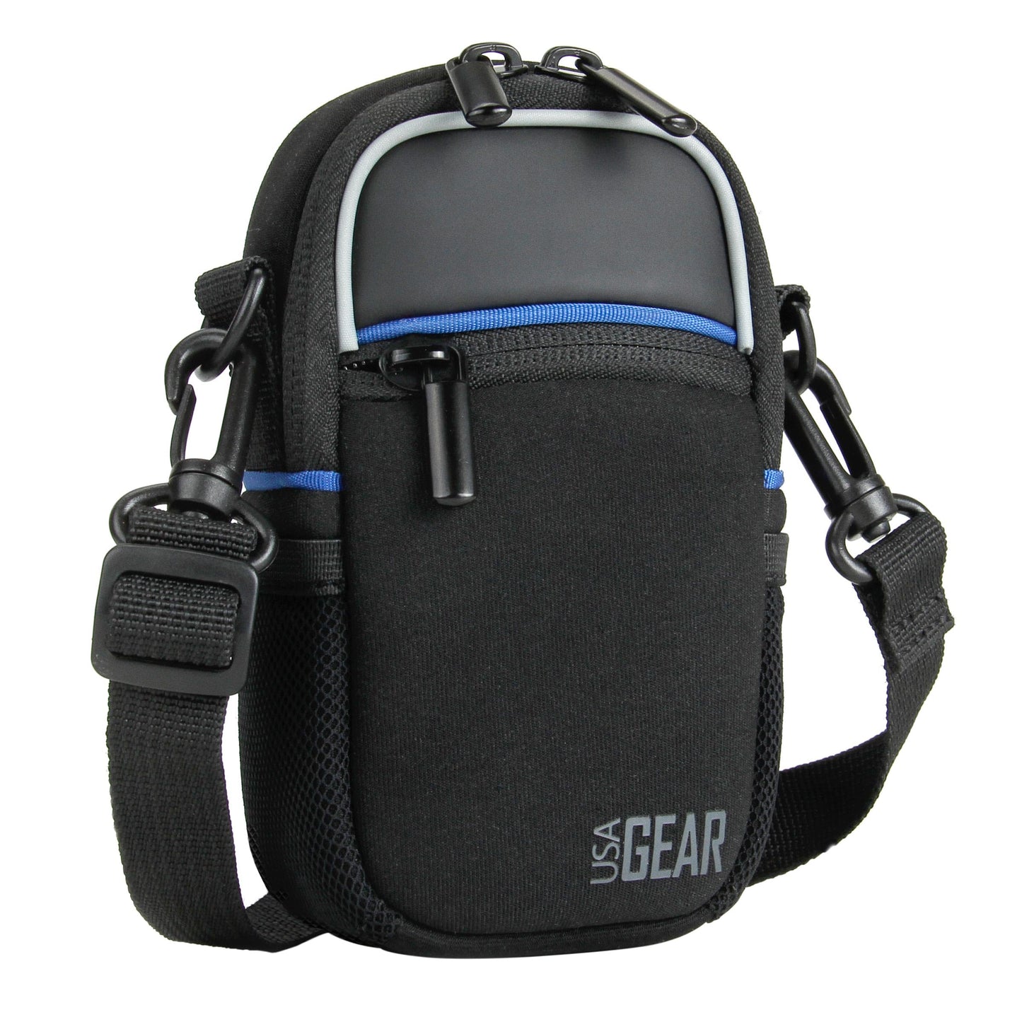 USA Gear Compact Point and Shoot Camera Case Small Digital Camera Pouch with Accessory Pockets and Shoulder Strap - Compatible with Sony CyberShot