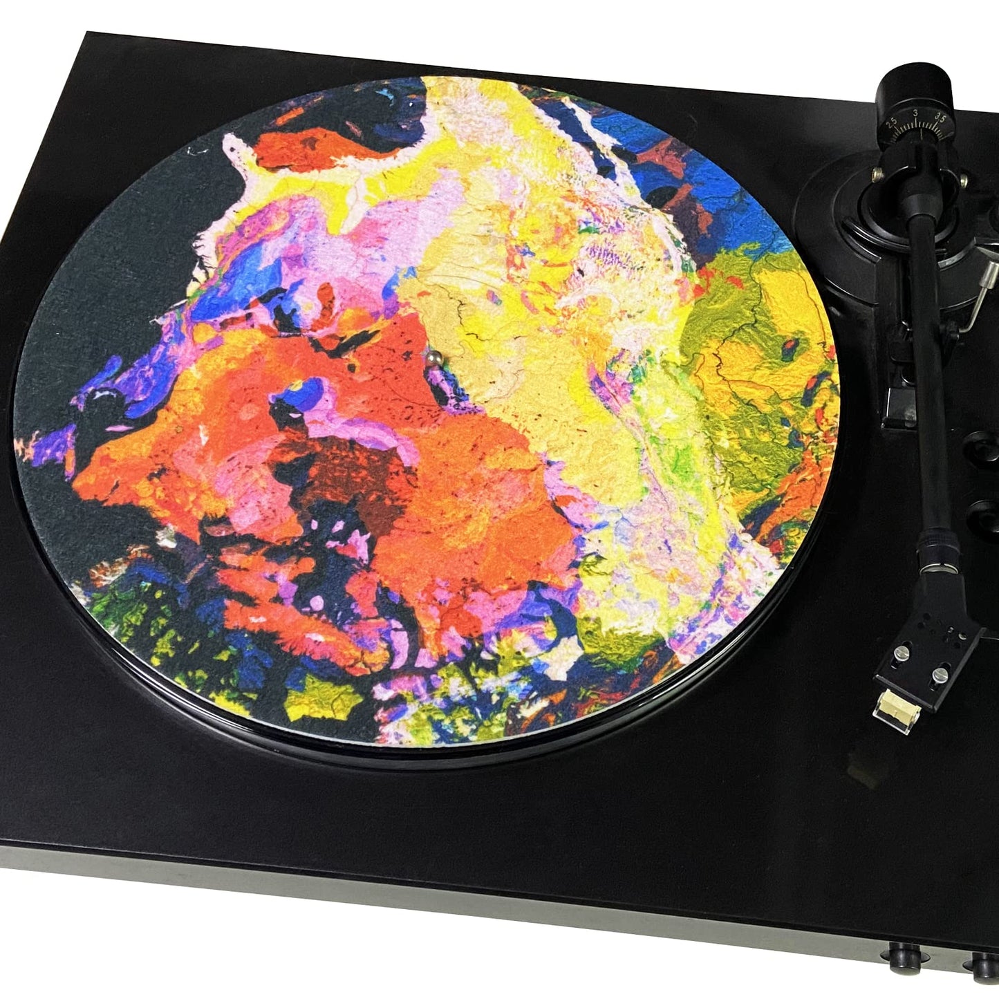 sdroceRyaM 3mm Turntable Mat, Slipmat Anti-Static for 12 Inches LP Vinyl Record High-Fidelity Audiophile Acoustic Sound Support, Help Reduce Noise Due