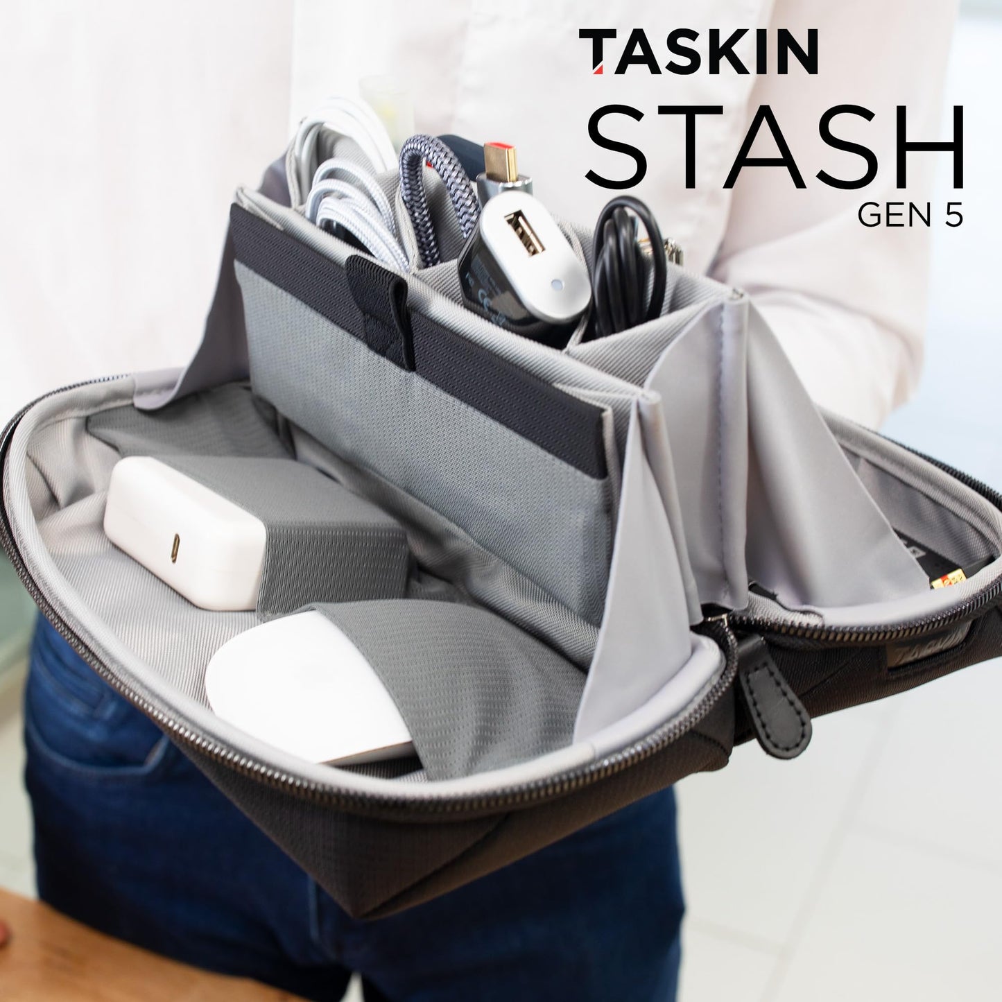 Taskin Electronic Organizer | Tech Accessories Pouch | Cable Organizer