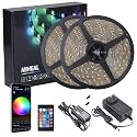 MIHEAL Led Light Strip, WiFi Wireless Smart Phone Controlled 65.6ft Waterproof Strip Light Kit White Band 5050 LED Lights,Working with Android and iOS