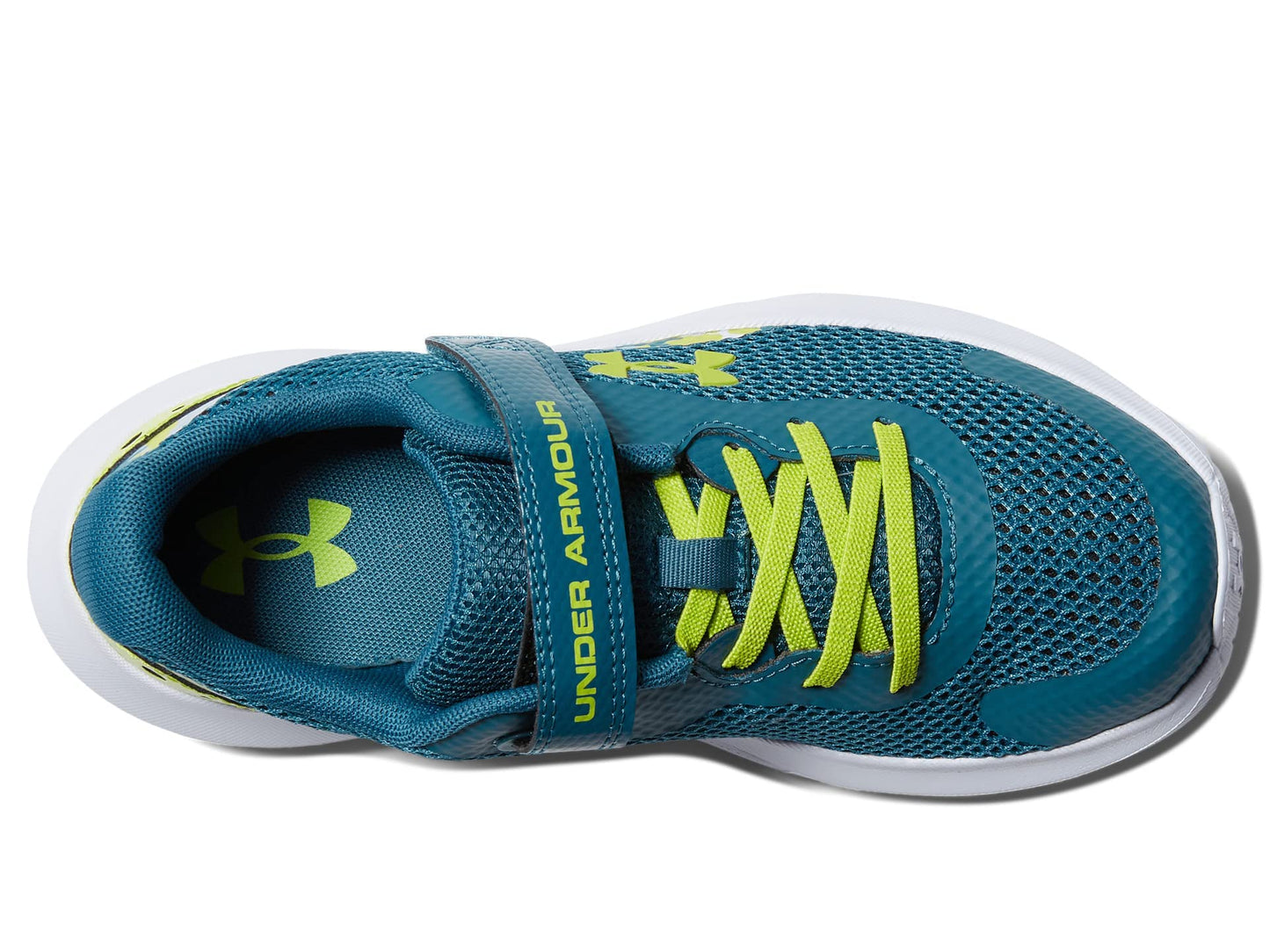 Under Armour Boy's Surge 3 Alternate Closure Print (Little Kid) Static Blue/Lime Surge/Lime Surge 1 Little Kid M