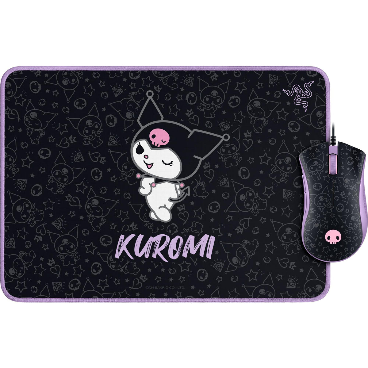 Razer DeathAdder Essential Gaming Mouse & Goliathus Soft Mouse Mat Bundle