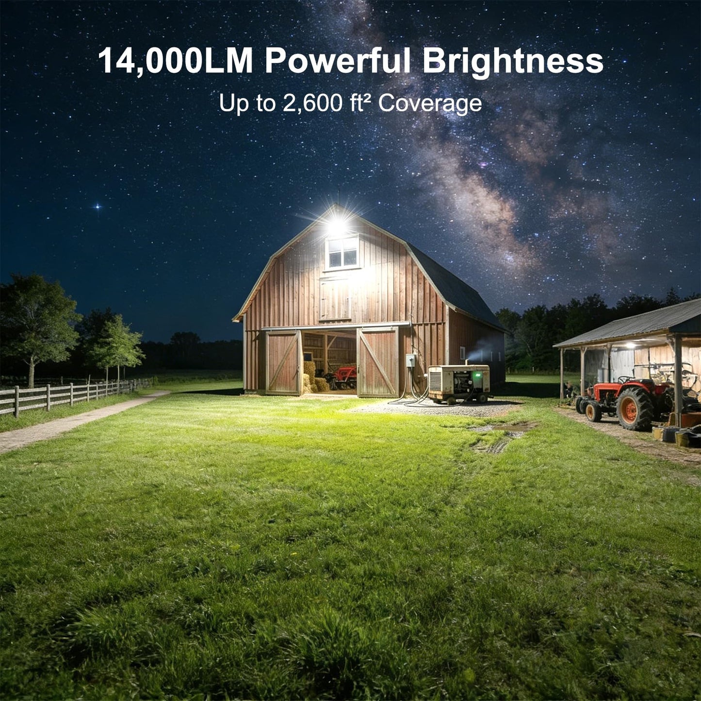 Lukciwee 100W LED Flood Light Outdoor 14000LM, AC 85-305V Stadium Lights with 6.5FT Plug, 5000K Daylight IP67 Waterproof LED Sport Light for Boats