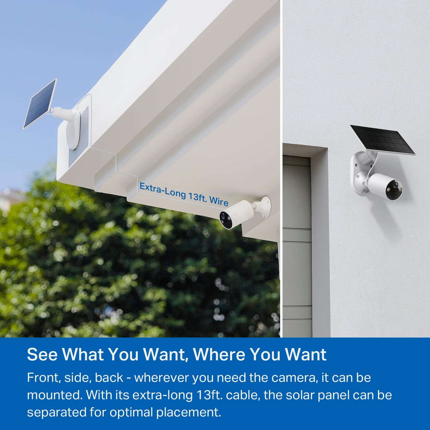 Tapo SolarCam 1080p Outdoor Wireless Security Camera - Battery Power with Solar, Person Detection, Subscription-Free Local Storage or Optional Cloud