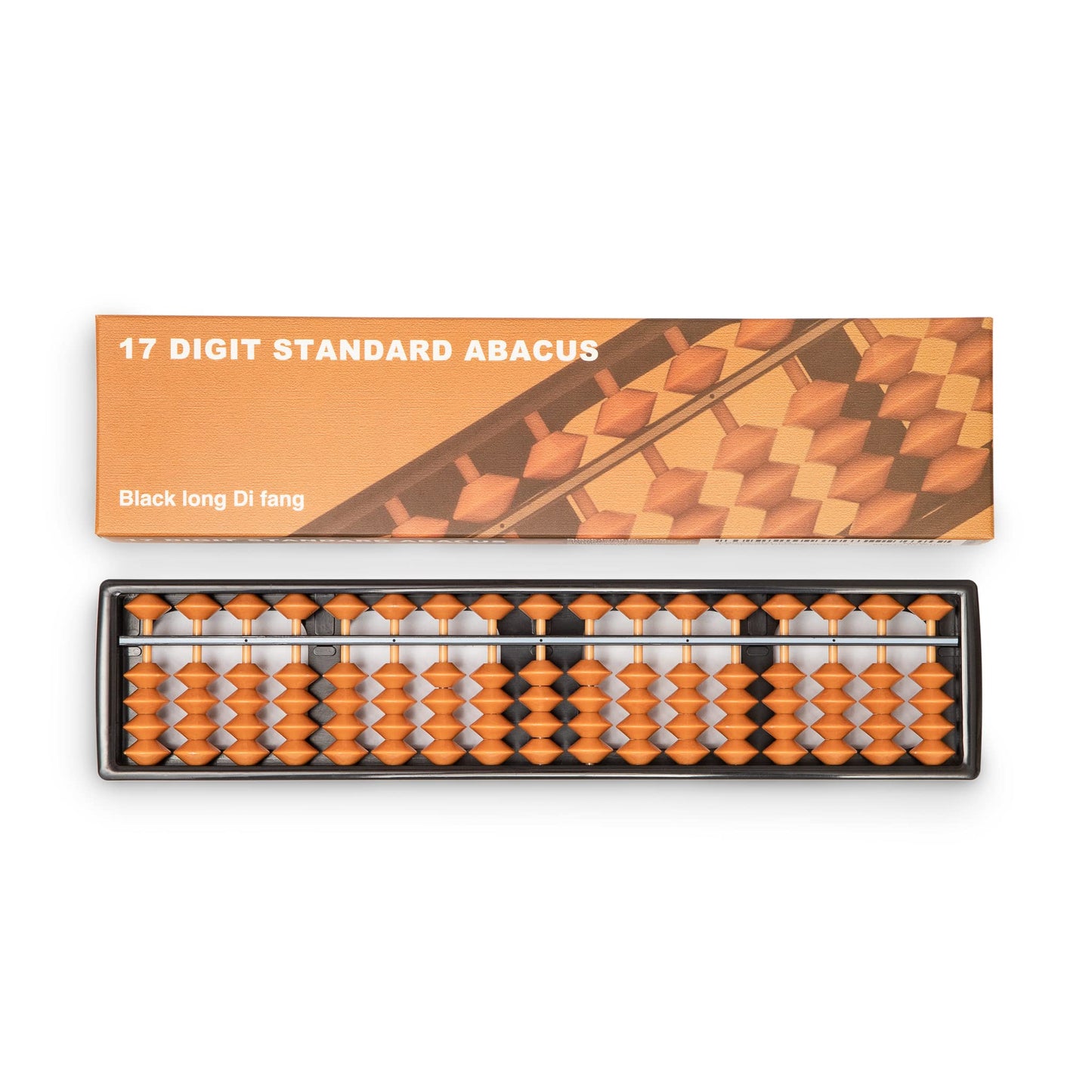 Digital Standard Abacus-25.4 cm-Professional 17-Column Soroban Calculator (Functional and Educational Tool)