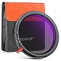 NEEWER 58mm 3 in 1 Variable ND Filter + CPL + Black Diffusion 1/4, ND2-32 (1-5 Stop), Camera Lens Neutral Density Circular Polarizing Multicoated HD