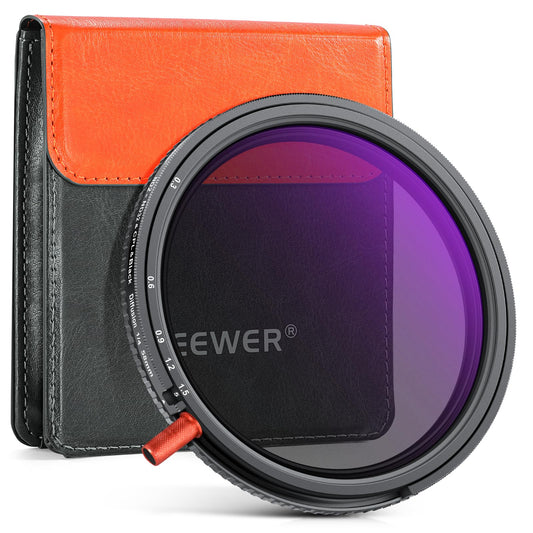 NEEWER 58mm 3 in 1 Variable ND Filter + CPL + Black Diffusion 1/4, ND2-32 (1-5 Stop), Camera Lens Neutral Density Circular Polarizing Multicoated HD