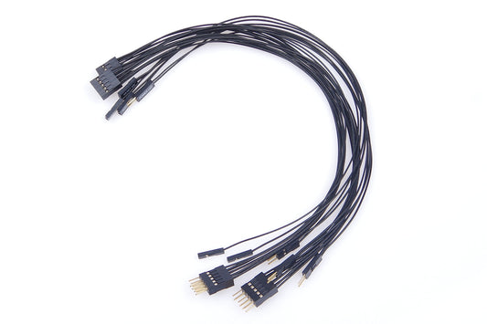 LM YN Motherboard Extension Cable Set 22AWG Silver Plating Cord Gold-Plated Plug Six Kinds POWE LED HDD LED Power SW Reset SW HD Audio Front USB