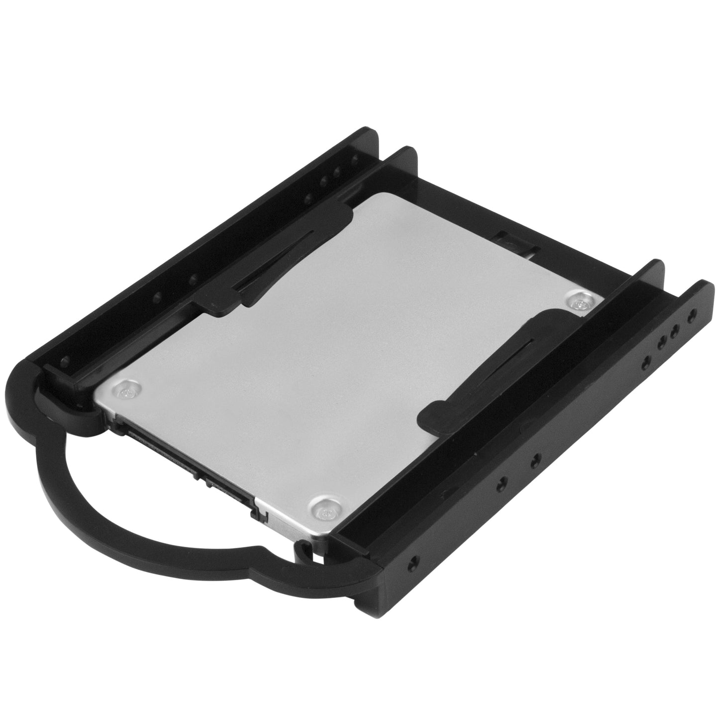 StarTech.com 2.5 SSD/HDD Mounting Bracket for 3.5 Drive Bay - 5 Pack - Tool-Less - Hard Drive Mounting Kit (BRACKET125PTP),Black