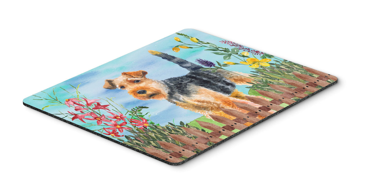 Caroline's Treasures CK1262MP Welsh Terrier Spring Mouse Pad, Hot Pad or Trivet for Home Office Gaming Working Computers Laptop Mouse Mat,Washable