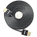 NTW High Performance Ultra Slim HDMI Cable (16.5ft) Premium High Speed Ultra Thin HDMI cable with RedMere Technology, 1080p, 4K HDR, 10.2Gbps, 36AWG