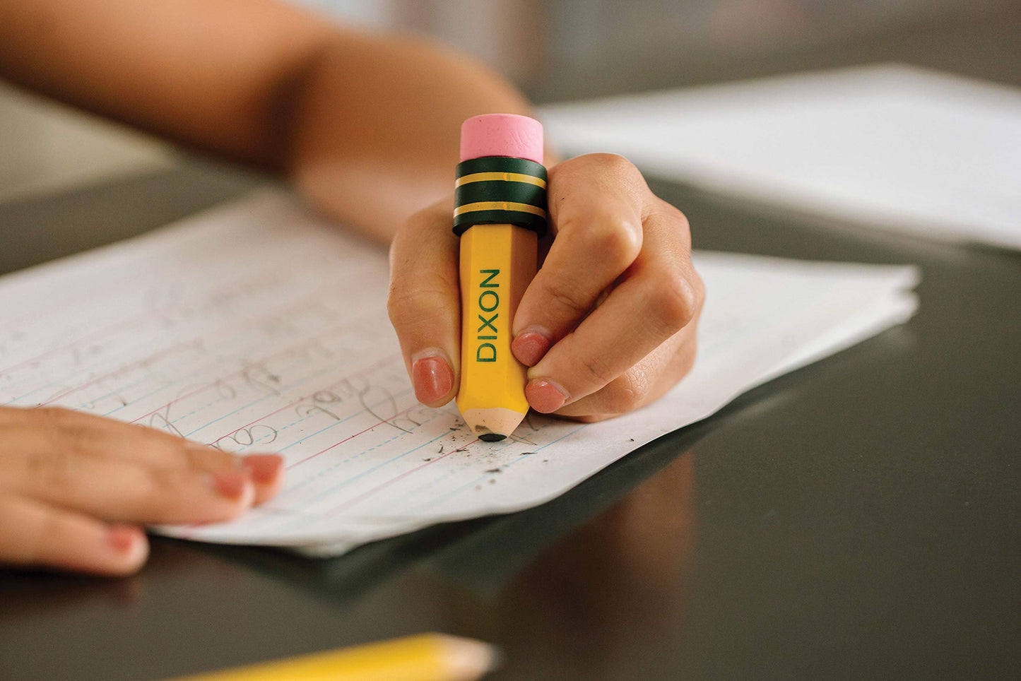 TICONDEROGA ® Erasers, Pencil Shaped, Yellow, 3 ct (38953)
