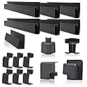 J Channel Cable Raceway System, 100” Total, Cable/Wire Management Solution for Desk, Home, Office, Kitchen, or Workshop, Includes Couplers to Cover
