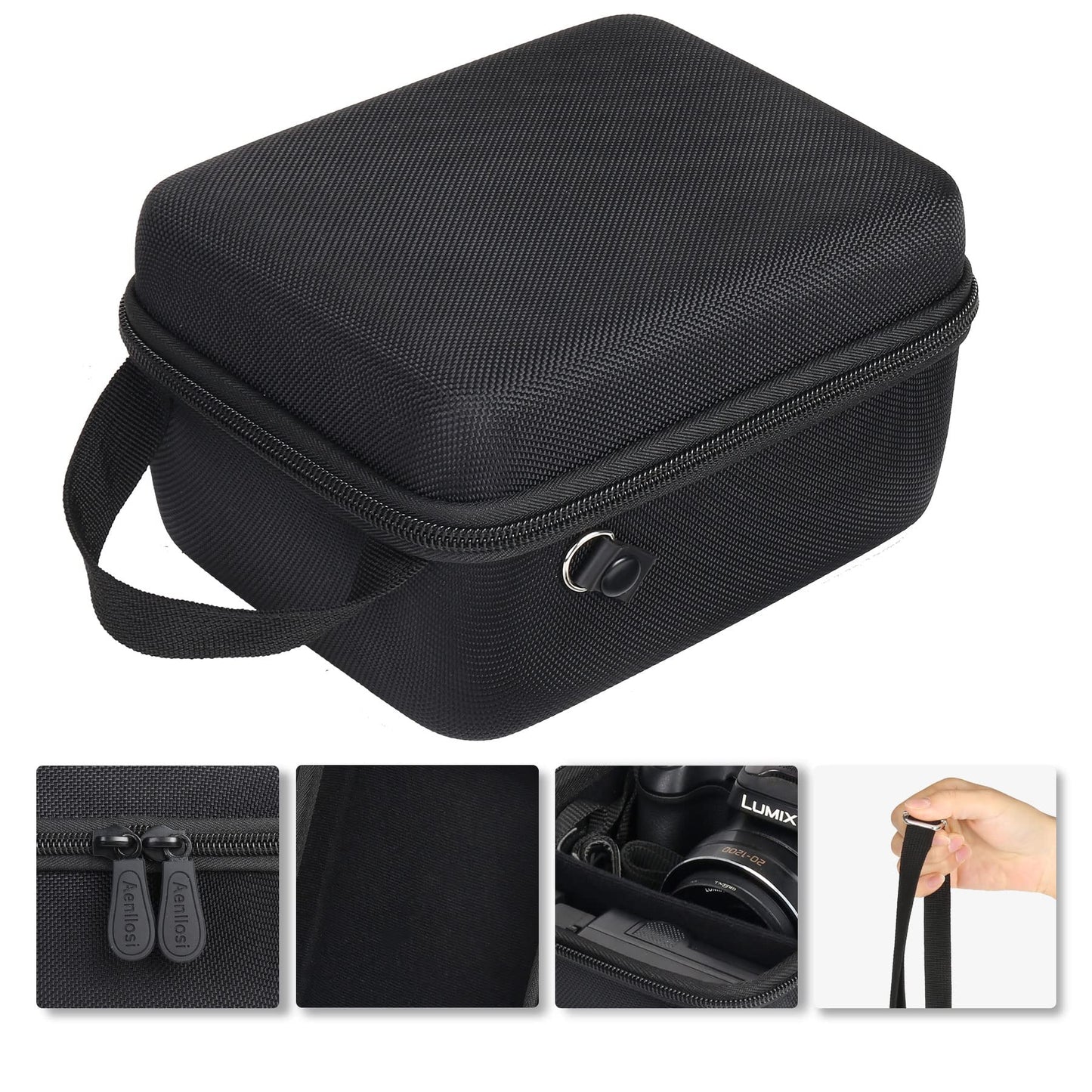 Aenllosi for Panasonic LUMIX FZ80D/FZ80/FZ70 4K Digital Camera Carrying Case, Panasonic LUMIX Digital Camera Organizer (Case Only)
