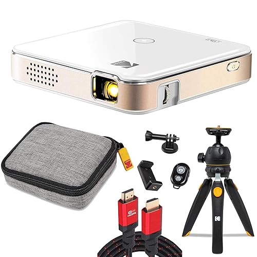 KODAK Luma 150 Ultra Mini Pocket Pico Projector - Built in Rechargeable Battery & Speaker, 1080P Support Portable Wireless LED DLP Video Projector