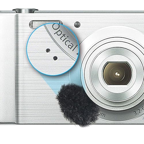 YOUSHARES Camera Mic Windscreen, 8 PCS Fur Wind Muff Wind Cover for DSLR Built-in Microphone Outdoor Wind Filter