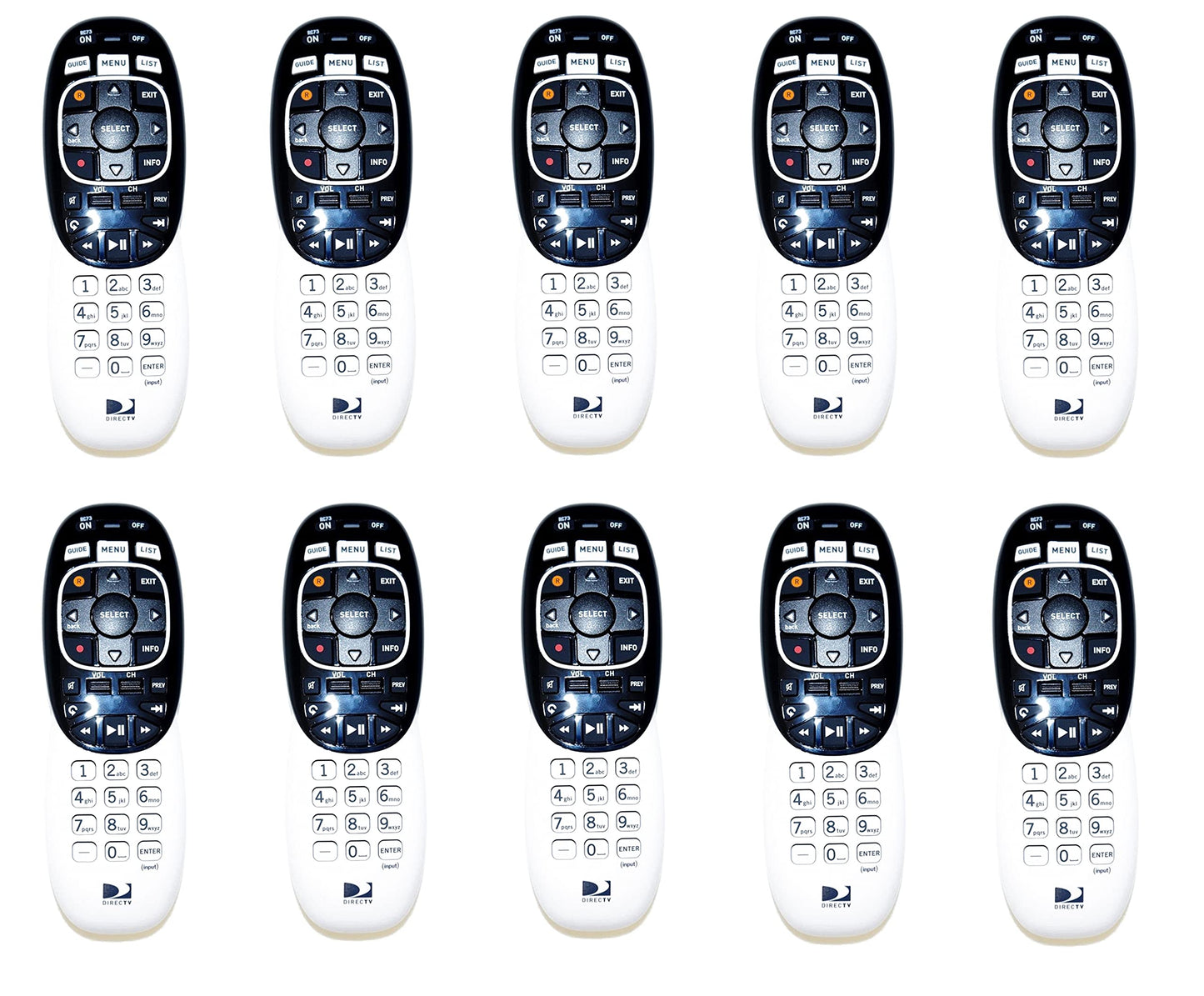 10 Pack - DIRECTV RC73 IR/RF Remote Control