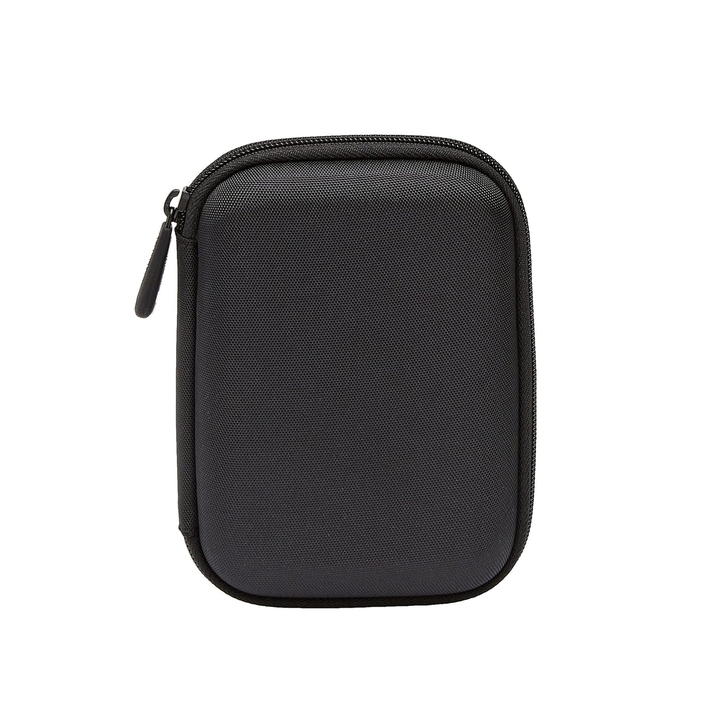 Amazon Basics Portable External Hard Drive Carrying Case with Mesh Storage, Protection, Secure Strap, Black