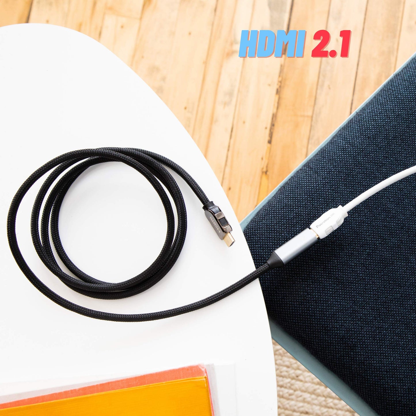 Pacroban HDMI Extension Cable 6ft - eARC & Dolby Atmos, HDMI 2.1, 8K@60Hz, 4K@120Hz, 48Gbps Ultra High Speed, | Male to Female HDMI Cable for Roku