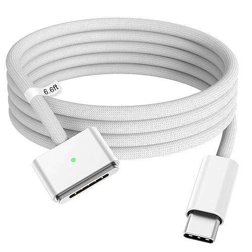 LSY Elvoes 140W 6 FT Magnetic 3 Cable, Compatible with Mac Book Pro 16 14 inch and Air 15 13 inch 2026 2025 2024 2023 2022 2021,M1 M2 M3 M4 M5(mag 3)