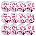 LEFTSTARER 6Pcs Cherry Blossom Lantern Decor for Cherry Blossom Party Decorations, Japanese Paper Lantern Lamp for Japanese Party Decorations, Mulan