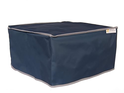 The Perfect Dust Cover, Navy Blue Nylon Cover for HP Deskjet 3755 All-in-One Printer, Anti Static and Waterproof Dimensions 15.86''W x 6.97''D x