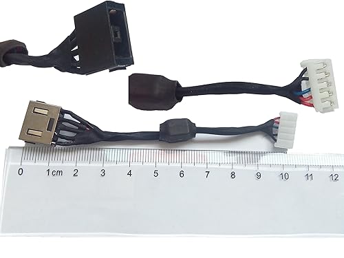 DC-in Jack for Ideapad Y700-15ISK, DC Power Jack Harness Port Connector Socket with Wire Cable.
