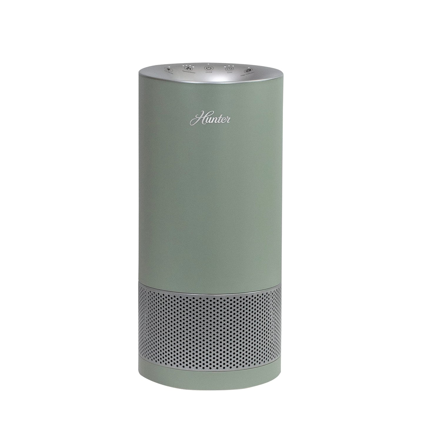 Hunter HP400 Round Air Purifier for Odors, and Allergens, Sage and Silver
