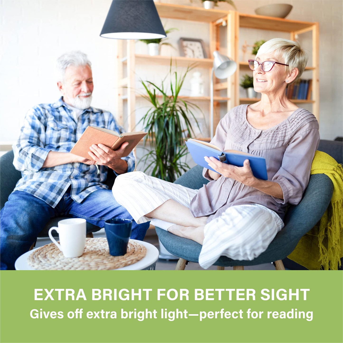 Sigalux Light Bulbs 100 Watt Equivalent LED Bulbs, A19 Daylight Standard Light Bulbs 5000K White,Non-Dimmable 13W Energy Efficient Light Bulbs