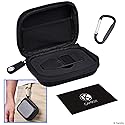 Protective Travel/Storage Case for Trezor One Bitcoin/Cryptocurrency Wallet - Durable Nylon Hardshell Case with Mesh Pocket (for USB cable) and