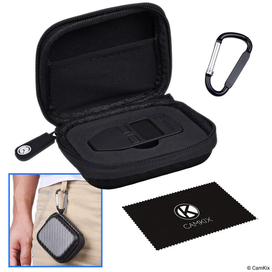 Protective Travel/Storage Case for Trezor One Bitcoin/Cryptocurrency Wallet - Durable Nylon Hardshell Case with Mesh Pocket (for USB cable) and