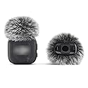 LEFXMOPHY Windscreen for DJI Mic 3 Wireless Microphone 2025, Grey Furry Wind Muff Pop Filter (Not for Dji Mic 1, 2 and Mini), 2-Pack