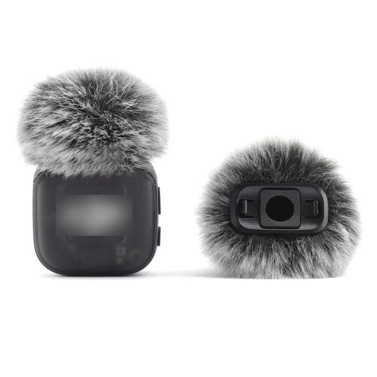 LEFXMOPHY Windscreen for DJI Mic 3 Wireless Microphone 2025, Grey Furry Wind Muff Pop Filter (Not for Dji Mic 1, 2 and Mini), 2-Pack