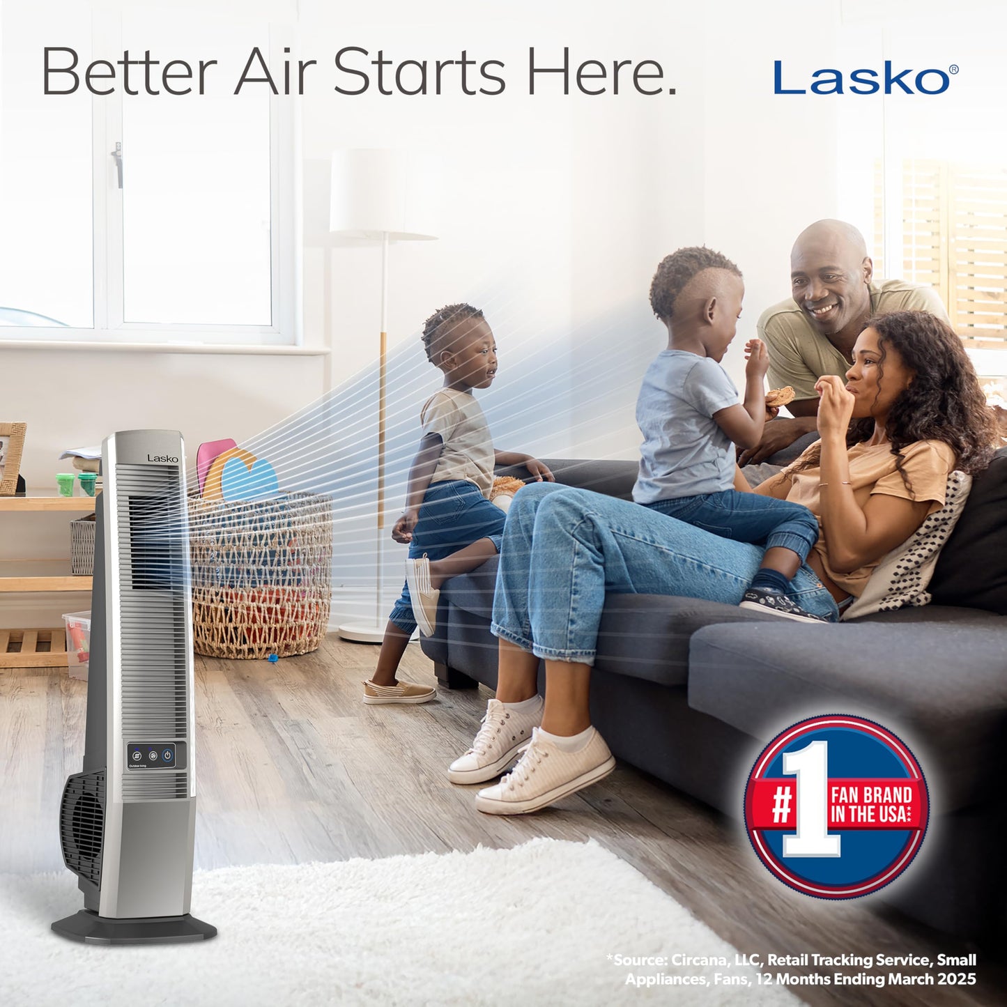 Lasko Outdoor Living Oscillating Tower Fan - 42" - YF202 - Beige