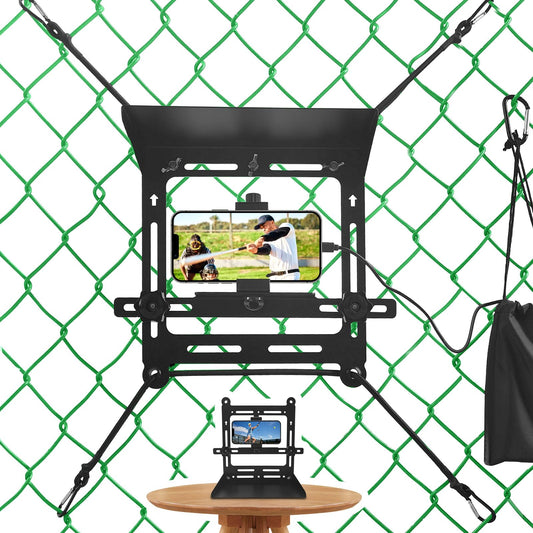 Phone Holder Fence Mounting Kit for Game Changer, Fence Phone Mount Streaming Kit Fit for Gamechanger, iPhone, Mevo Start Camera, GoPro, Insta 360