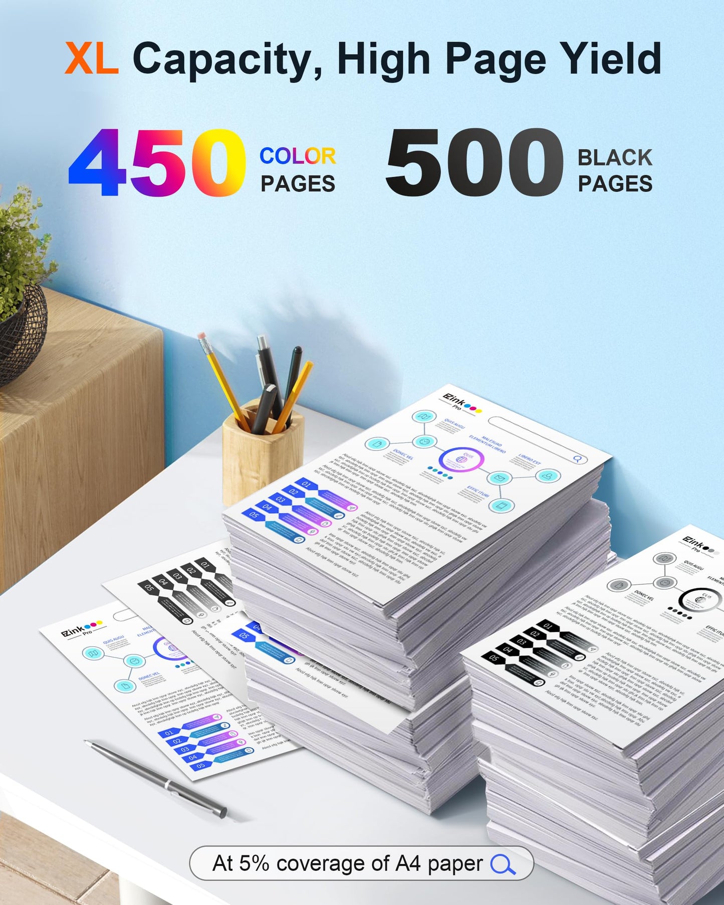 E-Z Ink Pro Remanufactured Replacememt for Epson 200 Ink Cartridges