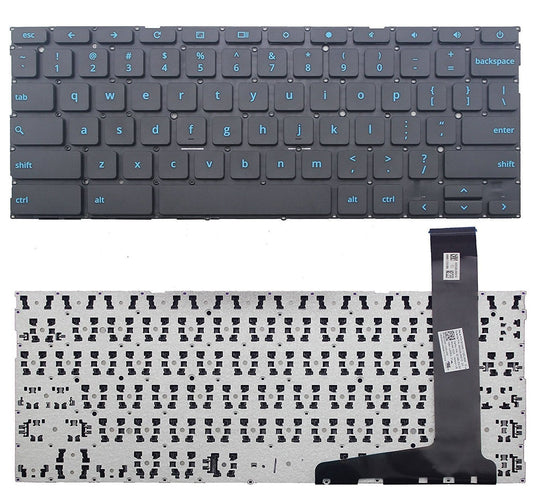 New US Laptop Keyboard (Without Frame) Replacement for ASUS Chromebook C202 C202S C202SA C202SA-YS01 C202SA-YS02 C201 C201P C201P-DS01 C201PA