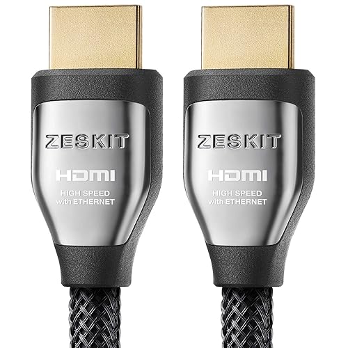 Zeskit Cinema Plus 4K 10ft High Speed with Ethernet 22.28Gbps HDMI 2.0b Cable, Compatible with Dolby Vision 4K 60Hz HDR ARC 4:4:4 HDCP 2.2