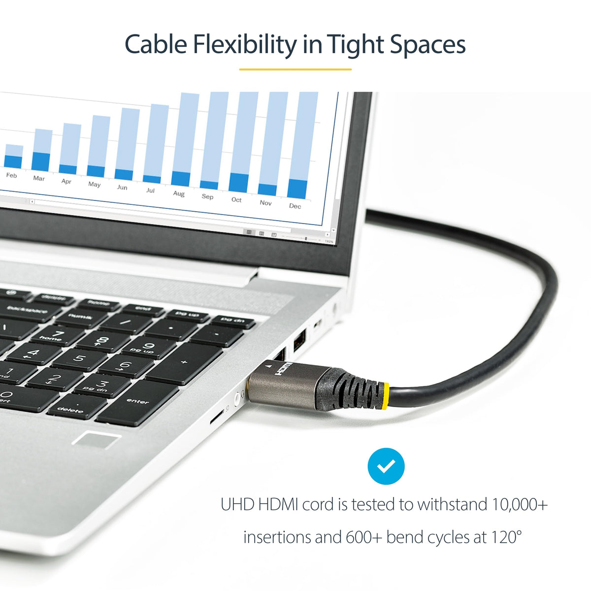 StarTech 6ft Ultra High Speed HDMI Cable, 8K 60Hz, HDR10+, 48Gbps