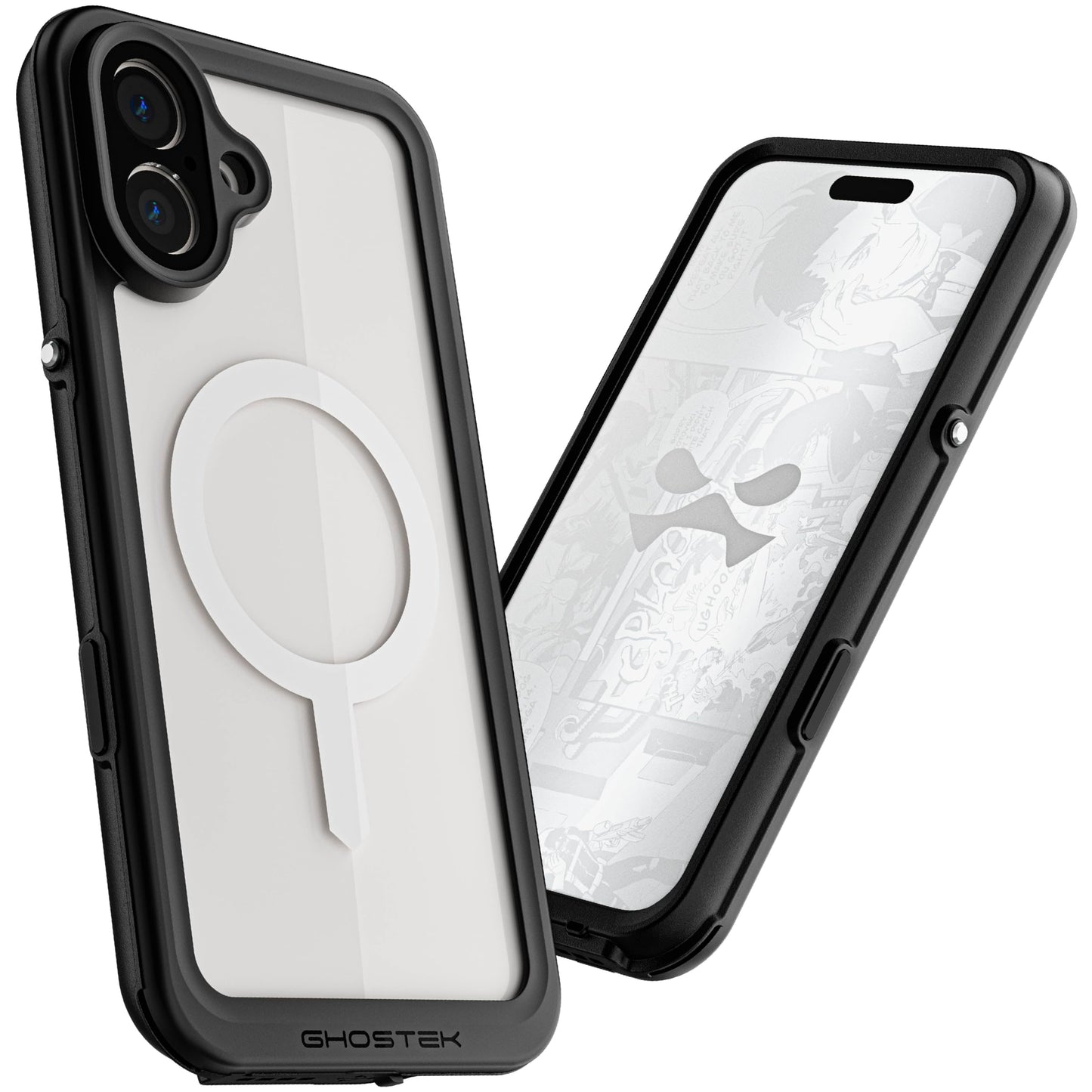 Ghostek Nautical Slim iPhone 16 Plus Waterproof Case - Built-in Screen and Camera Lens Protector, Compatible with Apple MagSafe Accessories Designed