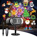 Christmas Projector Lights Outdoor No Need to Change Cards, 26 Effects Holiday Christmas Projector Light Outdoor 2 in 1 with Remote, Christmas