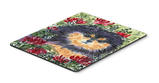 Caroline's Treasures SS8727MP Pomeranian Mouse Pad, Hot Pad or Trivet for Home Office Gaming Working Computers Laptop Mouse Mat,Washable Large