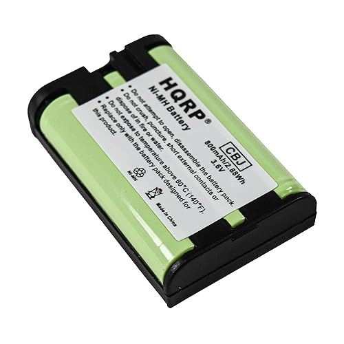 HQRP Phone Battery Compatible with Panasonic KX-TG3520ME, KX-TG3521, KX-TG3521BX, KX-TG3521LA, KX-TG3521ME, KX-TG602x Series, KX-TG3521TW Cordless