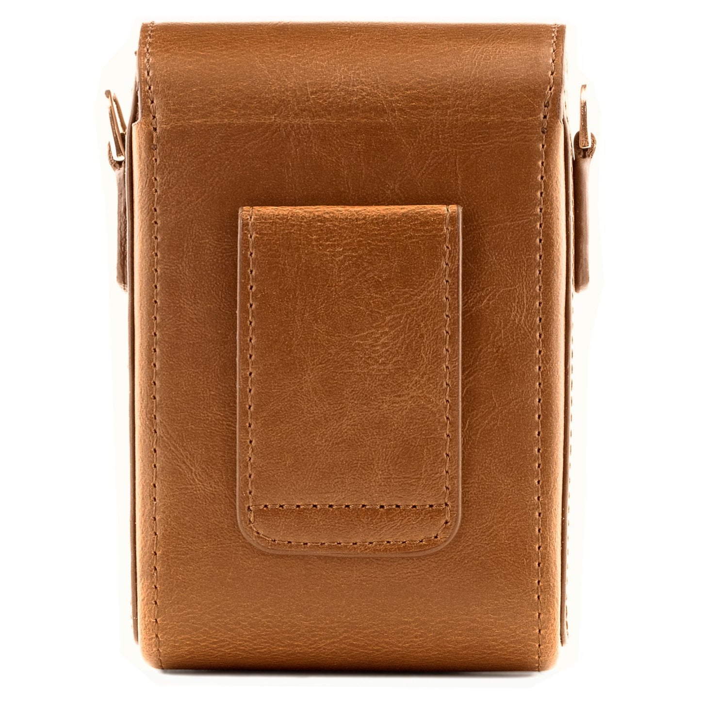 MegaGear MG768 Leather Camera Case with Strap compatible with Canon PowerShot G7 X Mark III, G7 X Mark II, G7 X - Light Brown