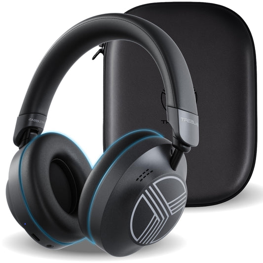 TREBLAB Z7-Pro Wireless Headphones Noise Cancelling, Hybrid Active ANC Over-Ear Bluetooth 5.3 Headphones, 100% ANC, 30-38H Playtime, 65ms Gaming…