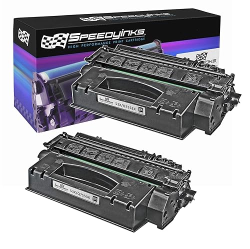 SPEEDYINKS Remanufactured Toner Cartridge Replacement for HP 53X Q7553X High-Yield (Black, 2-Pack) for use in HP Printer LaserJet P2015, P2015d