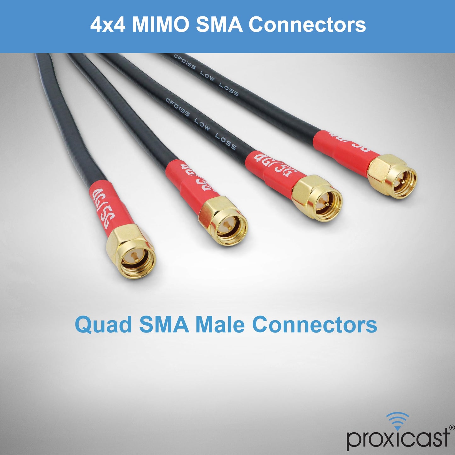 Proxicast 4x4 MIMO 4G/5G Cellular Antenna - Low Profile Vandal Resistant IP67 Omni Through Hole Mount - 6ft Coax - Black - Compatible with Cisco